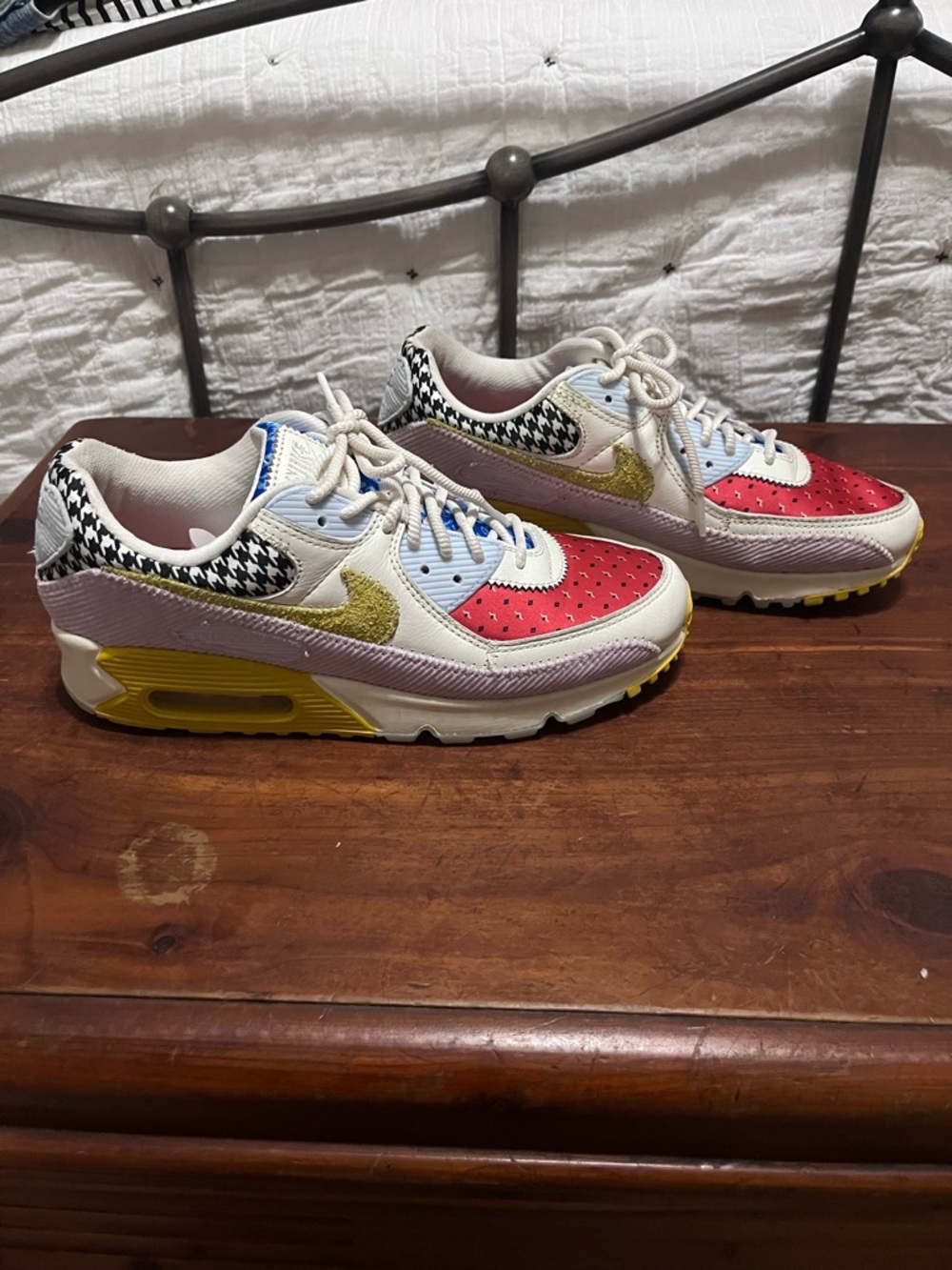 Nike Air Max 90 Patchwork Scrap SE Multi-Color Women’s Size 10 - Picture 4 of 14